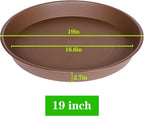 2 Pack of Plant Saucer 19", 2.3" Depth, 18 19 inch Plant Tray Saucer, Plant Dish - Image 2