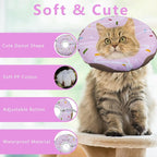 Cat Cone Collar Soft, Adjustable Cat Recovery Collar Kitten Cones to Stop - Image 3