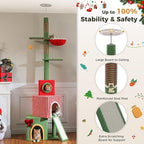 PETEPELA 83-108'' Floor to Ceiling Christmas Cat Tree - Image 3