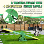 94.5" Adjustable Dog Agility Seesaw 4-Level Height Training Teeter - Image 6