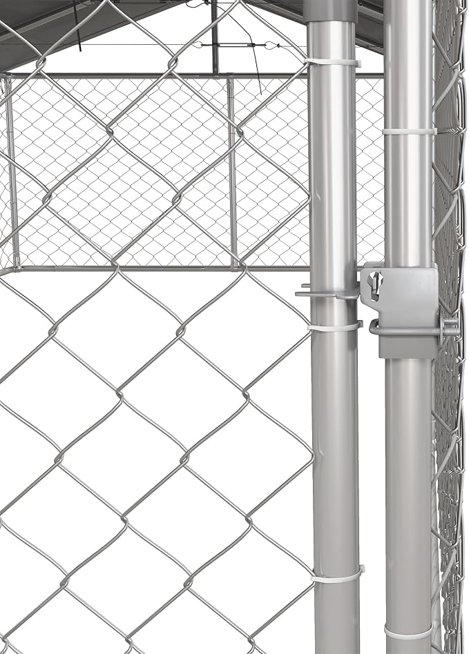 PawHut Outdoor Dog Kennel, Heavy Duty Dog Run Outdoor Fence - Image 8