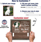 Personalized Pet Loss Gifts Dog Picture Collar Frame Pet Remembrance Memorial - Image 2