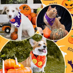 Abbylike 50 Pcs Halloween Dog Bandanas Bulk Pumpkin Bandanas - Image 6