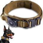2025 Upgrade Waterproof AirTag Dog Collar, Military Tactical Dog Collar by ODOKELE