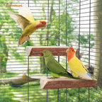 Niteangel Parrot Cage Perch, Wooden Platform - Image 3