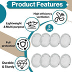 8-Pack 2" Circular Vent Covers, Steel Mesh Screen, Circular Screen - Image 3