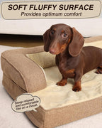 KSIIA Washable Dog Bed Medium Size Senior Dog, Orthopedic Warm Soft Pets Sofa - Image 6