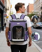 BAGLHER Expandable Cat Carrier Backpacks, Retractable Pet Carrier Backpack - Image 8