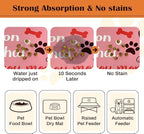 Pet Feeding Mat for Floors Waterproof Dog Mat for Food and Water Absorbent - Image 2