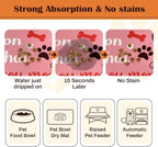 Pet Feeding Mat for Floors Waterproof Dog Mat for Food and Water Absorbent - Image 2