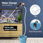 132GPH Manual Aquarium Gravel Cleaner, Fish Tank Siphon Vacuum Cleaner - Image 2