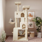 SHA CERLIN 65in Larger Cat Tree Tower Condo - Image 2