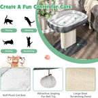Tangkula Cat Tree for Indoor Cats, 2-Tier Cat Tower - Image 3