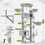 Cat Tree for Large Cats, 78.7" Tall Cat Tower for Indoor Cats Multiple Cats - Image 7