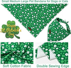 St. Patrick's Dog Bandana, UP URARA PUP Shamrock Triangle Bid Scarf - Image 3