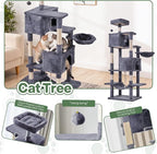 Cat Tree for Indoor Cats, 66 Inches Cat Tower - Image 5