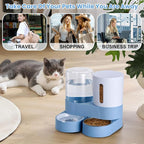 2 Pack Automatic Cat Feeder Stainless Steel Water Dispenser Gravity Food Feeder - Image 7