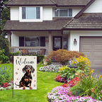 Welcome Dog Summer Garden Flag, Dog Paw Print Garden Flag, Welcome to Cute Dog - Image 4
