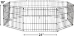 MidWest Homes for Pets Folding Metal Puppy / Dog Exercise Pen, Indoor/Outdoor - Image 4