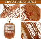 VILLCASE Round Bird Cage for Small Birds, 9.8" X 17.6 “ Plastic Travel Carrier - Image 6