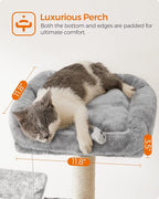 FEANDREA Cat Tree, Large Cat Tower, 64.6 Inches, Cat Activity Center - Image 4