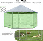 9.1x9.1 FT Outdoor Dog Kennel Heavy Duty Dog Enclosure - Image 2