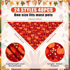 Sanwuta 48 Pcs Dog Bandanas Bulk Pet Bibs Colorful Scarf Pet Bandanas - Image 2