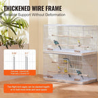 VEVOR 30-inch Flight Bird Cage, Stackable Bird Cage - Image 3