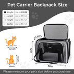 BAGLHER Pet Travel Carrier, Cat Carriers Dog Carrier - Image 2