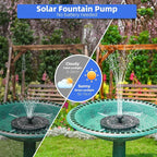 Solar Fountain for Bird Bath, Solar Water Fountain - Image 3