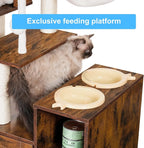 Hey-brother Cat Tree with Litter Box Enclosure, Modern Cat Tower - Image 6