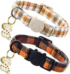 Elegant little tail 2 Pack Cat Collar- Fall Cat Collars Breakaway by Elegantlittletail