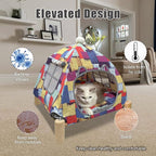 Pozico Portable Cat Tent Bed – Lightweight Foldable Cat House - Image 5