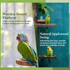 8pcs Bird Perches for Cage, Natural Wood Bird Perch for Parakeet/Cockatiel - Image 4