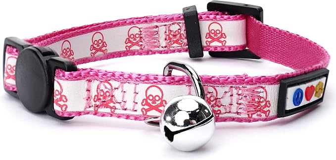 Pawtitas Halloween Cat Collars for Cats Adjustable Collar Glow in The Dark by Pawtitas