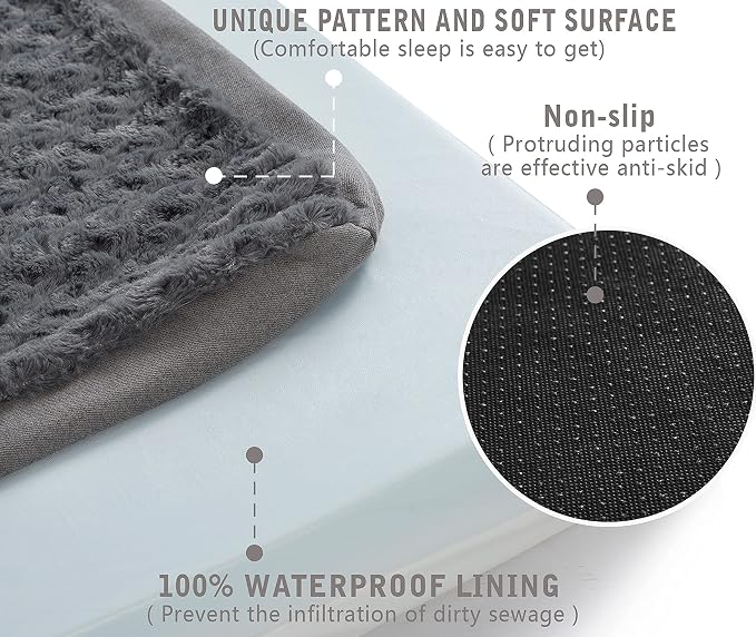 Orthopedic Memory Foam Bed for Large Dogs, Waterproof Cooling Pet Mats for Crate - Image 5