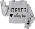 Custom Dog Mom Shirt for Women Pet Ears Sweatshirt - Image 4
