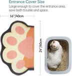 Cute Cat Litter Mat 24”x16”, Litter Box Mat, Litter Trapping Mat, Soft on Kitty - Image 3