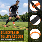 Agility Ladder, Soccer Football Training Equipment Set - 20ft Speed Ladder - Image 6