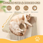 Cat Scratch Pad, 3 Packs Corrugated Cardboards Cat Scratcher Pads - Image 4