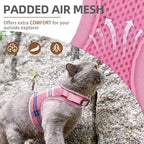 PUPTECK Soft Mesh Cat Vest Harness and Leash Set Puppy Padded Pet Harnesses - Image 2
