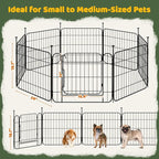 Yaheetech Expandable Dog Playpen, 8 Panel 20 inch Puppy Playpen - Image 5
