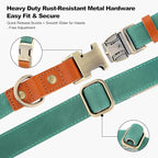 Plutus Pet Genuine Leather & Hemp Dog Collar – Adjustable Heavy Duty Pet Collar - Image 5