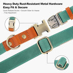 Plutus Pet Genuine Leather & Hemp Dog Collar – Adjustable Heavy Duty Pet Collar - Image 5