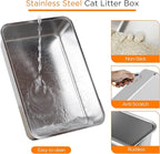 Anywish Stainless Steel Cat Litter Box - Image 2