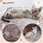 Tatuo 4 Pcs Dog Blanket for Pet Cat Blankets Indoor Puppy Teething Stuff Toys - Image 5