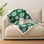 Waterproof Blanket for Dog Cat or Adult, Cute 3D Textured Flower Dog Blanket - Image 7