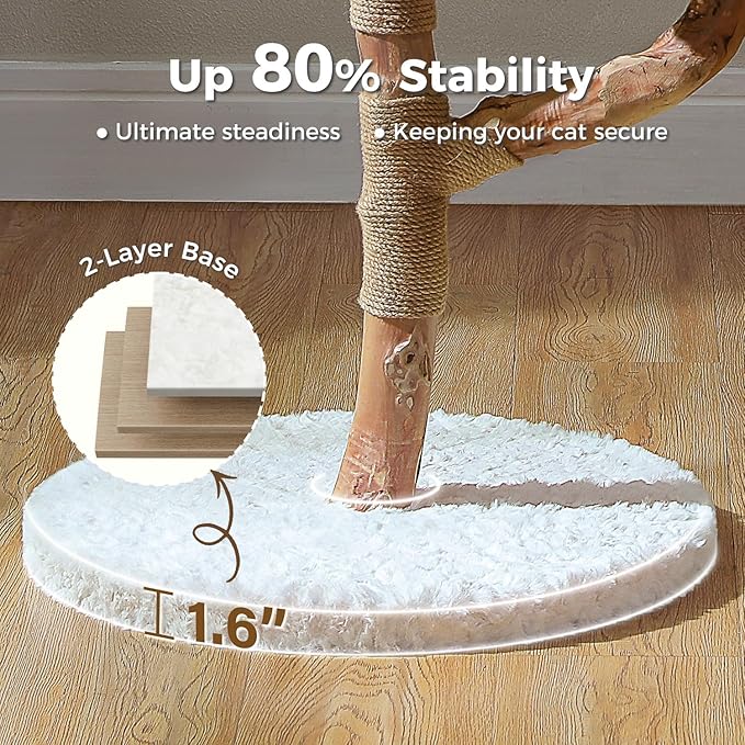 Wood Flower Cat Tree, Modern Cat Tower - Image 6