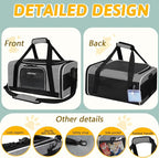 Petskd Pet Carrier 17x11x9.5 Alaska Airline Approved, Pet Travel Carrier Bag - Image 8