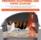 2PACK Stainless Steel Cat Litter Box, Never Absorbs Odors, Leak-Proof, - Image 3